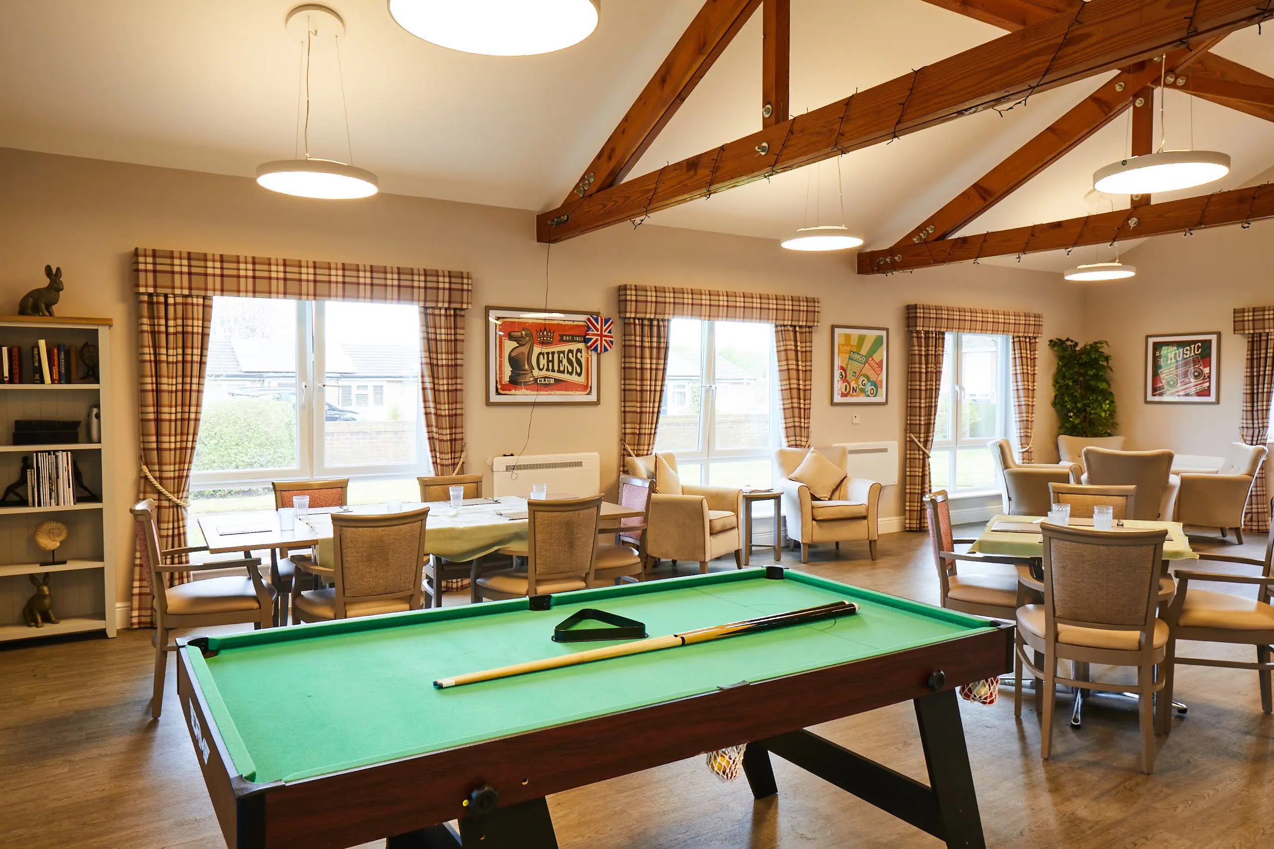 Pool table at Brampton Lodge Day Centre