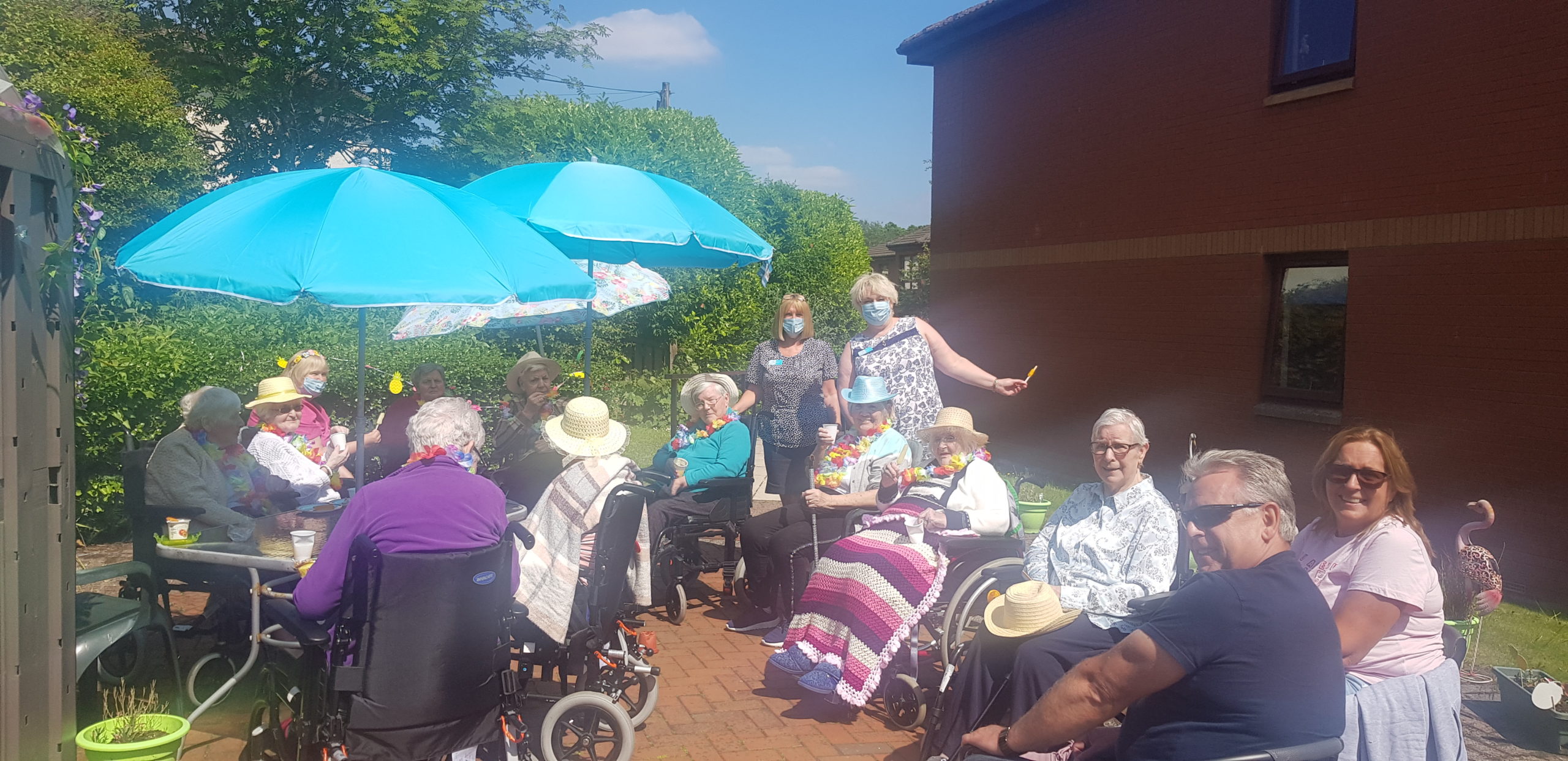 Residents and staff at Cochrane Care Home celebrate Care Home Open Week
