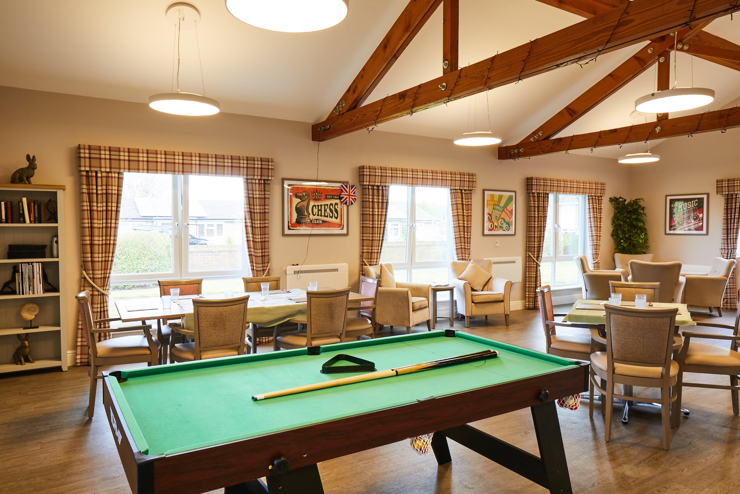 Pool table at Brampton Lodge Day Centre