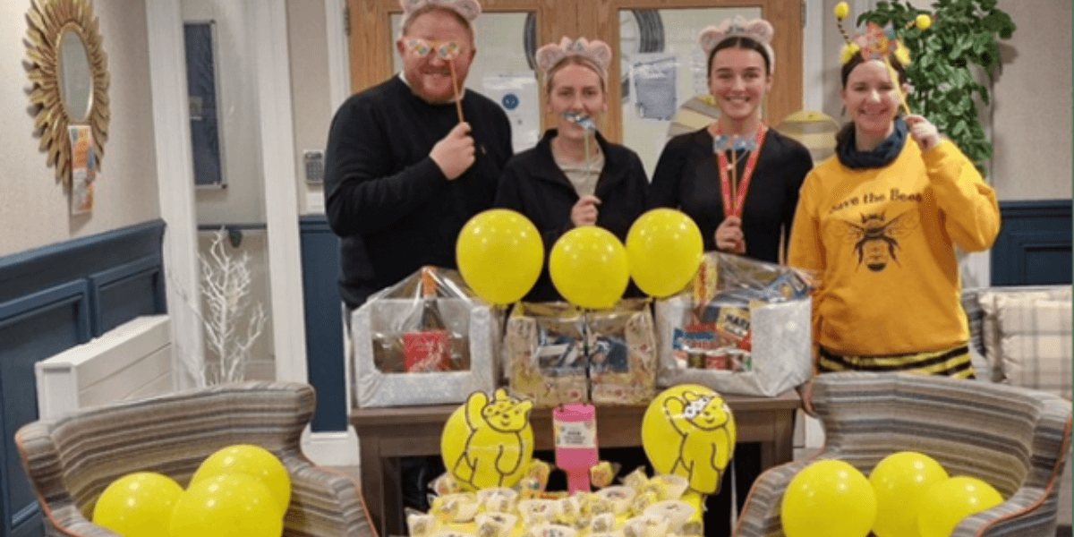 Children in Need Celebrations at Brampton Lodge Care Home